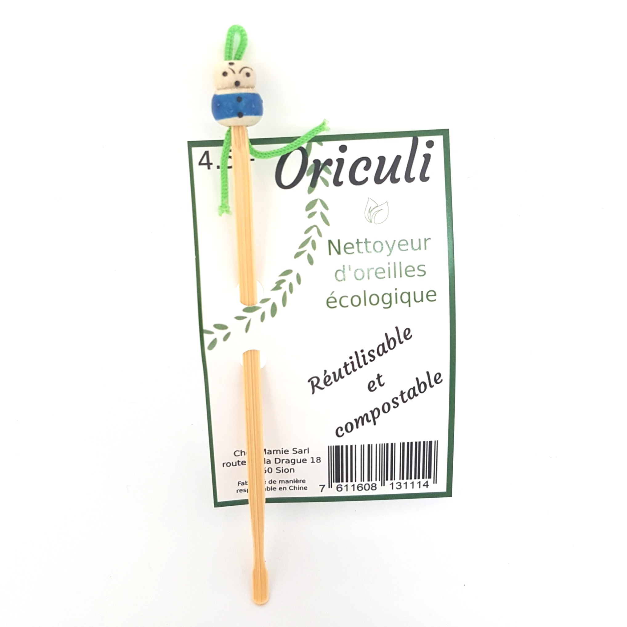 Oriculi - Nettoyeur d'oreille écologique en bambou