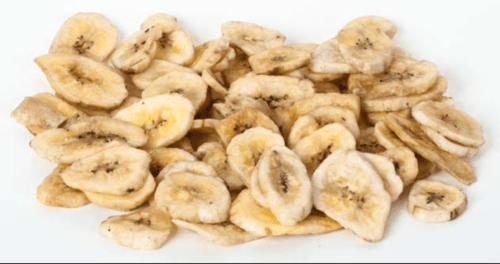 Chips de bananes - tranches de bananes séchées